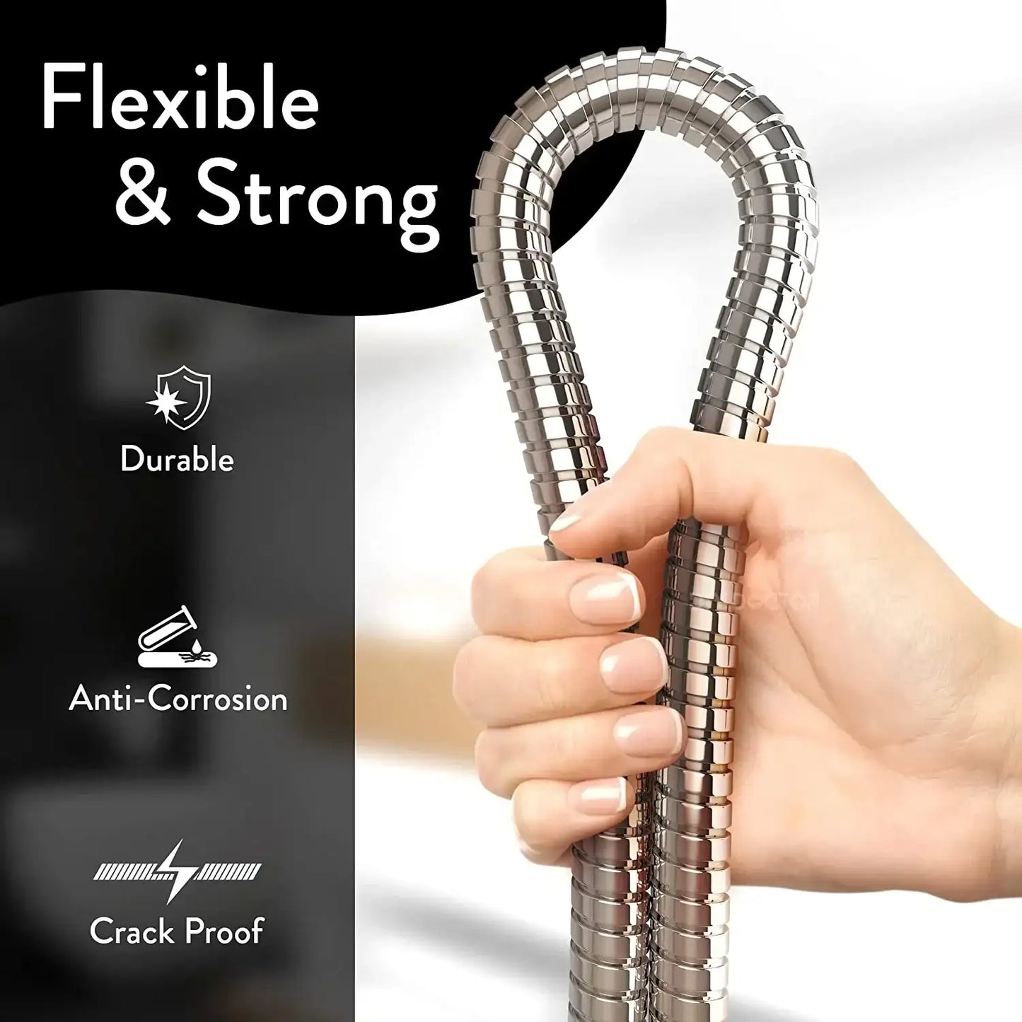 Flexible Stainless Steel Shower Hose – Strong, Sleek & Durable