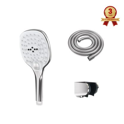 3-Function Push-Button ABS Plastic Hand Shower Set