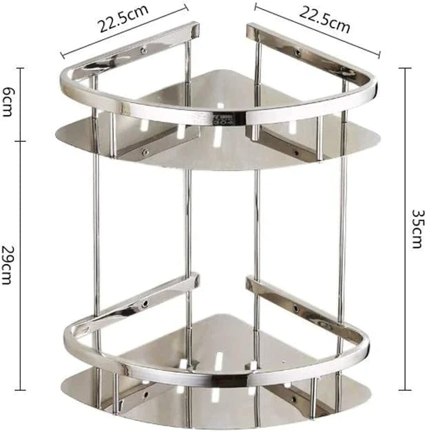 304 Stainless Steel Bathroom Corner Shelf – Rustproof & Durable
