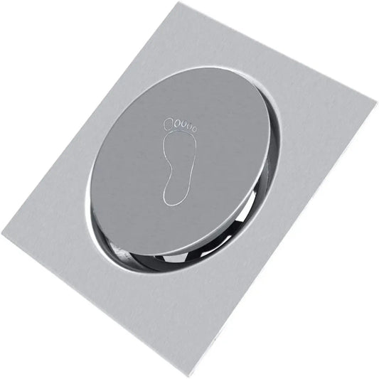 Stainless Steel 304 Push Floor Drain Waste 6x6