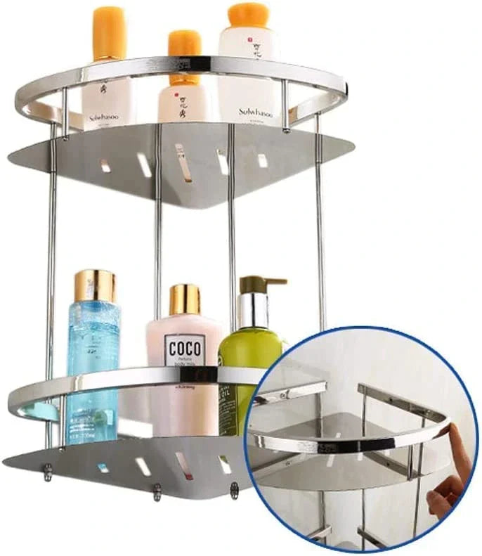 304 Stainless Steel Bathroom Corner Shelf – Rustproof & Durable