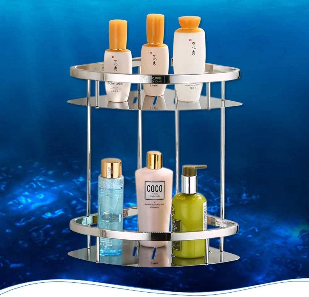 304 Stainless Steel Bathroom Corner Shelf – Rustproof & Durable