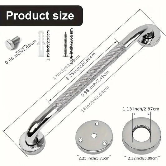 Non-Slip Stainless Steel Bathroom Grab Bars