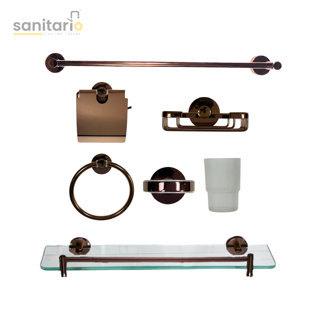 6-Piece Luxury Bathroom Accessories Set – Premium Quality | Wesda