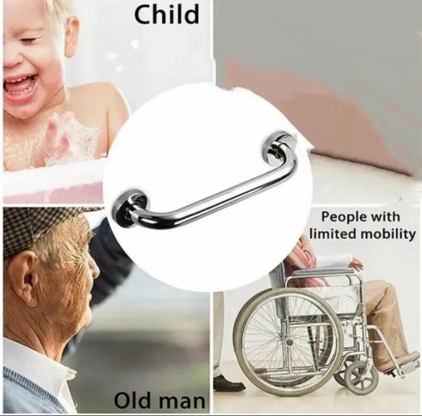 Non-Slip Stainless Steel Bathroom Grab Bars